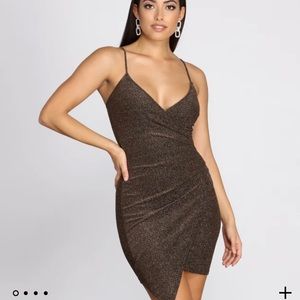 Windsor Glitter Mini Dress. Size Large